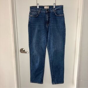 Current Elliott Women’s High Rise Straight Leg  Vetiver Boyfriend Jeans 27 EUC